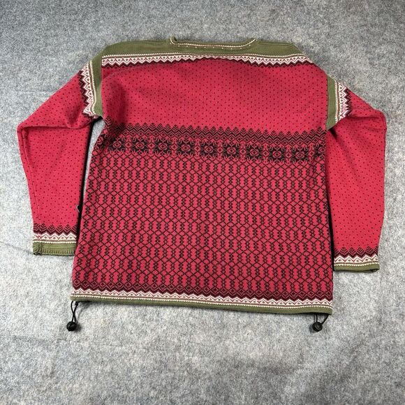 Skjaeveland Sweater Mens Large Pullover 1/4 Zip Cotton Nordic Norway Jumper Ski - Picture 9 of 9